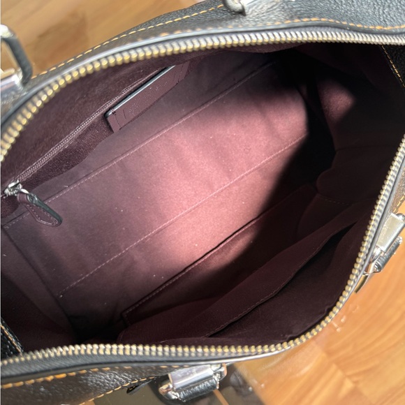 Coach Millie Black Leather Satchel - Picture 9 of 12